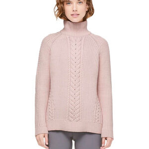 Lululemon Bring the Cozy Pink Sweater Size 4